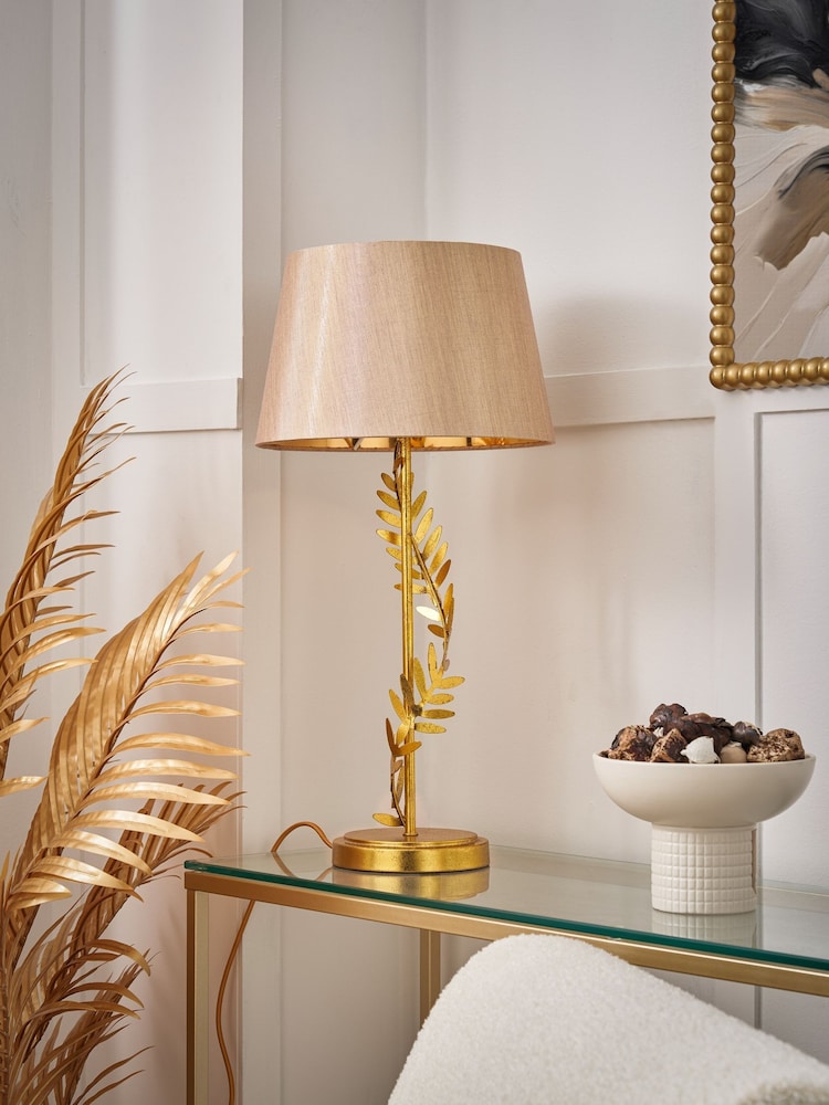 BHS Brass Brookby Stem Table Lamp - Image 2 of 7