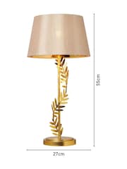 BHS Brass Brookby Stem Table Lamp - Image 3 of 7