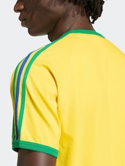adidas Originals Yellow 3 Stripes T-Shirt - Image 5 of 6