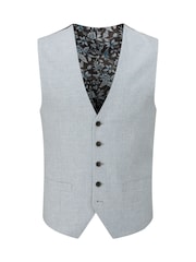 Skopes Blue Aurelio Houndstooth Check Waistcoat - Image 4 of 5
