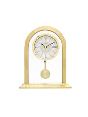 Acctim Clocks Gold Tone Colney Glass and Metal Table Clock - Image 2 of 6