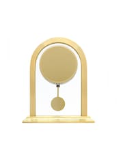 Acctim Clocks Gold Tone Colney Glass and Metal Table Clock - Image 6 of 6