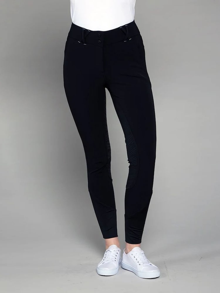 Toggi Black Flexi Woven Breaches Leggings - Image 1 of 4 Toggi Black Flexi Woven Breaches Leggings - Image 1 of 4