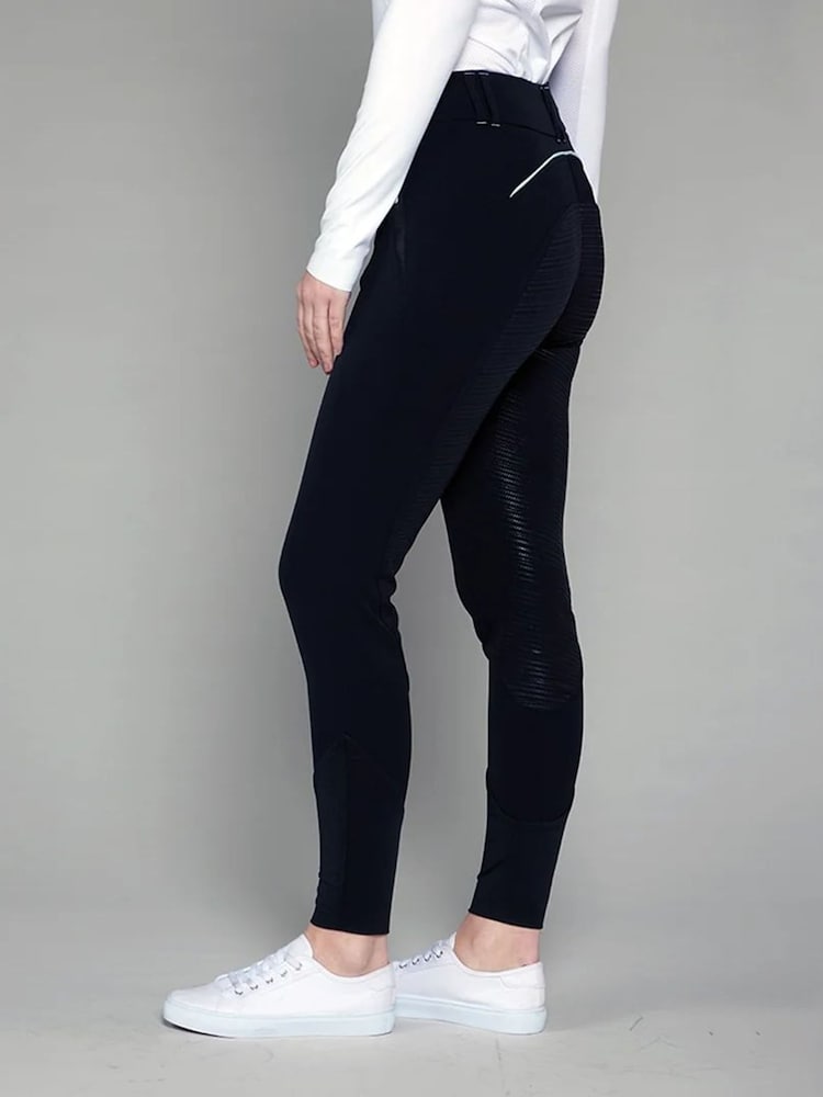 Toggi Black Flexi Woven Breaches Leggings - Image 2 of 4 Toggi Black Flexi Woven Breaches Leggings - Image 2 of 4