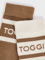 Toggi Brown Christie Crew Socks 2 Pack - Image 2 of 2