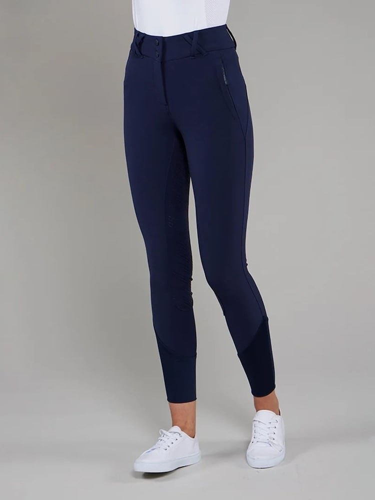 Toggi Blue Flexi Woven Breaches Leggings - Image 1 of 6 Toggi Blue Flexi Woven Breaches Leggings - Image 1 of 6