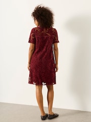 Rosa rosa - Vestido de renda FatFace - Imagem 2 de 5