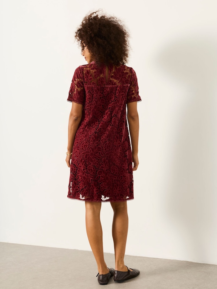 Rosa rosa - Vestido de renda FatFace - Imagem 2 de 5 Rosa rosa - Vestido de renda FatFace - Imagem 2 de 5