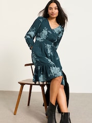 Rose retombante bleu sarcelle - Robe FatFace - Image 3 sur 6