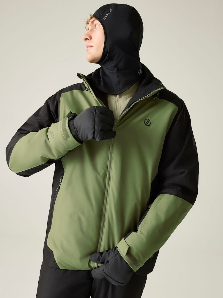 Dare 2b Black/Martini Olive Precision II Waterproof Ski Jacket - Image 1 of 6