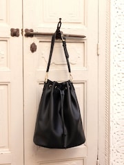 Novo Black Adelaide Large Bucket Shoulder Bag - Image 1 of 3