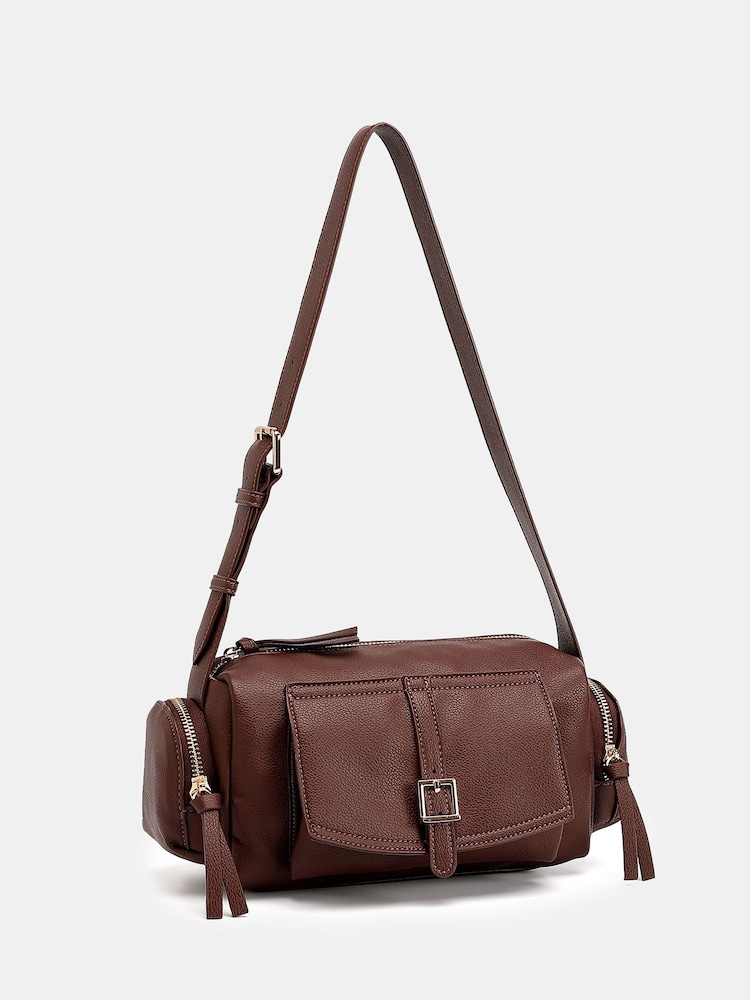 Novo Brown Alexandria Pocket Shoulder Bag - Image 2 of 4 Novo Brown Alexandria Pocket Shoulder Bag - Image 2 of 4