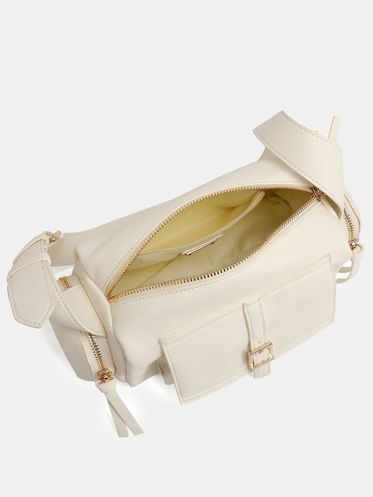 Novo White Alexandria Pocket Shoulder Bag - Image 4 of 4