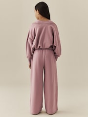Pink Off Shoulder Sweatshirt and Joggers Set (3-16yrs) - Image 3 of 10