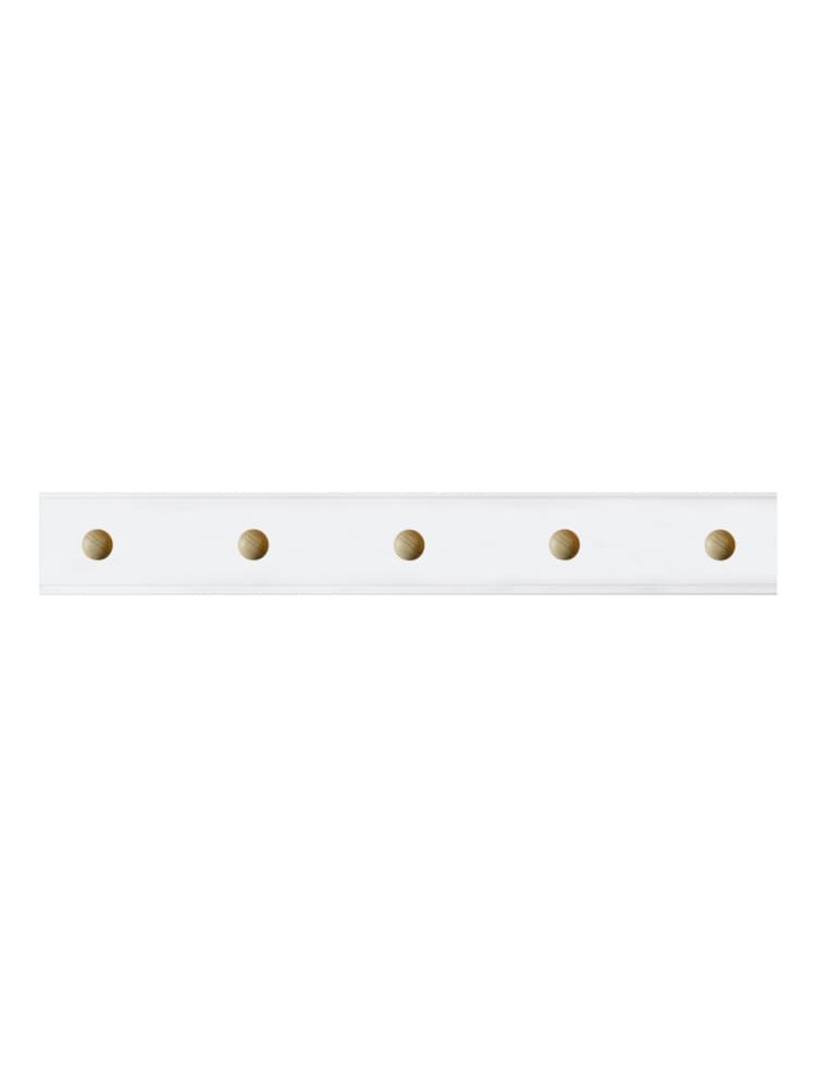 Laura Ashley White Ribbed Coat Hooks - Image 2 of 3 Laura Ashley White Ribbed Coat Hooks - Image 2 of 3