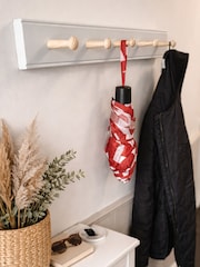 Laura Ashley Grey Ribbed Coat Hooks - Image 1 of 4