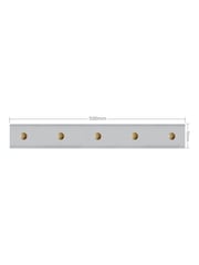 Laura Ashley Grey Ribbed Coat Hooks - Image 3 of 4