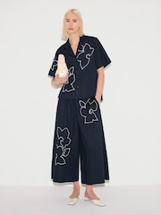 Jigsaw Blue Cut Out Embroidery Shirt - Image 3 of 5