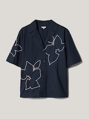 Jigsaw Blue Cut Out Embroidery Shirt - Image 5 of 5