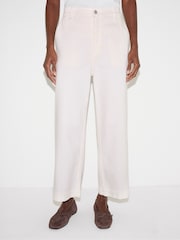 Jigsaw White Hampstead Wide Leg Jeans - Image 2 of 5