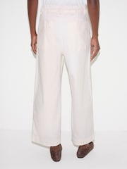 Jigsaw White Hampstead Wide Leg Jeans - Image 4 of 5