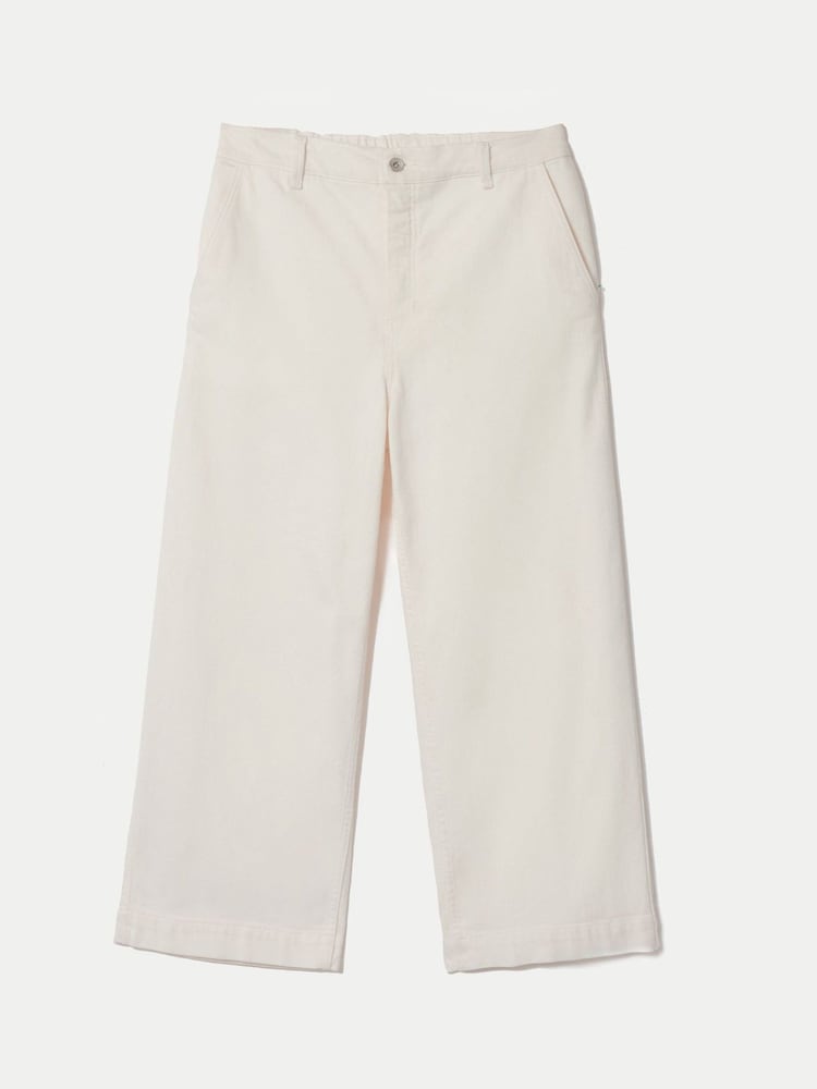 Jigsaw White Hampstead Wide Leg Jeans - Image 5 of 5