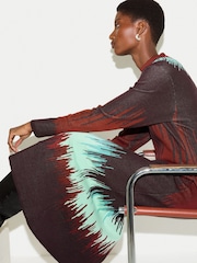 Jigsaw Tie Dye Jacquard Dress - Bild 2 von 6