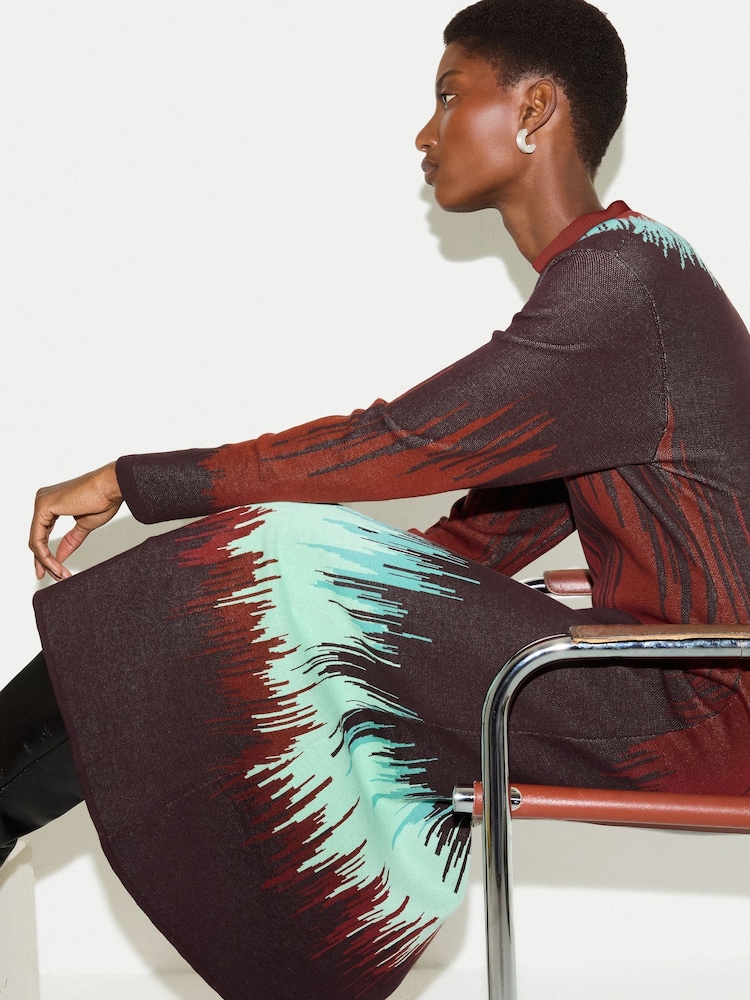 Jigsaw Tie Dye Jacquard Dress - Bild 2 von 6