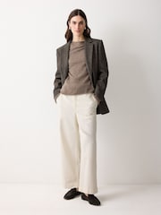 Jigsaw Brown Soft Suede Moccasin Shoes - Image 1 of 7