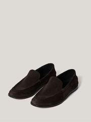 Jigsaw Brown Soft Suede Moccasin Shoes - Image 3 of 7