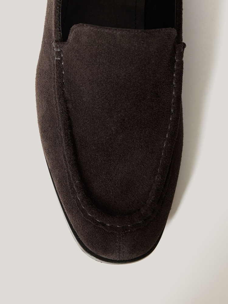 Jigsaw Brown Soft Suede Moccasin Shoes - Image 7 of 7
