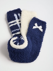 Navy Plaid Check - Friends Like These Kuschelige Slipper-Socken 3 er-Pack - Bild 1 von 7