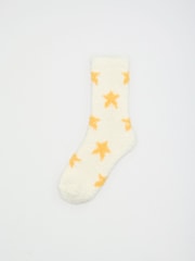 Cream and Green Christmas Dog - Friends Like These Kuschelige Slipper-Socken 3 er-Pack - Bild 4 von 7