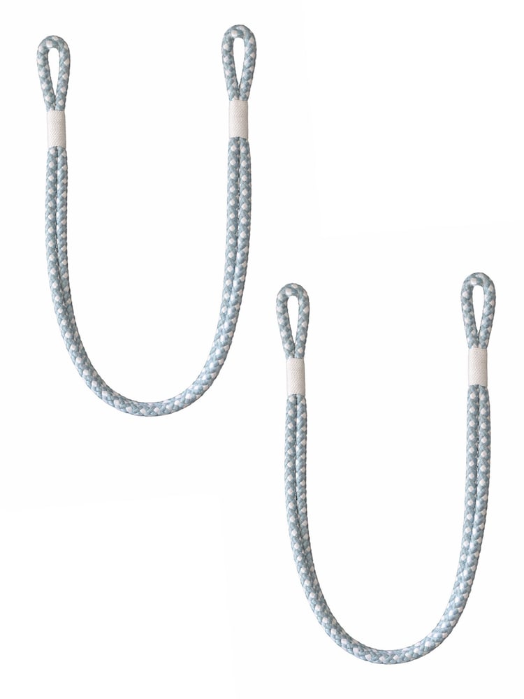 Laura Ashley Set of 2 Blue Gillian Tiebacks - Image 2 of 2 Laura Ashley Set of 2 Blue Gillian Tiebacks - Image 2 of 2