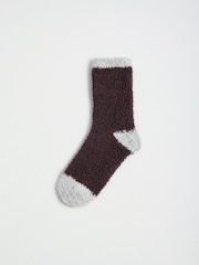 Choc and Cream Christmas Fairisle - Friends Like These Kuschelige Slipper-Socken 3 er-Pack - Bild 6 von 7