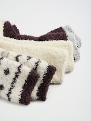 Choc and Cream Christmas Fairisle - Friends Like These Kuschelige Slipper-Socken 3 er-Pack - Bild 7 von 7