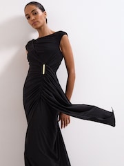 Phase Eight Black Petite Donna Dress - Image 4 of 7