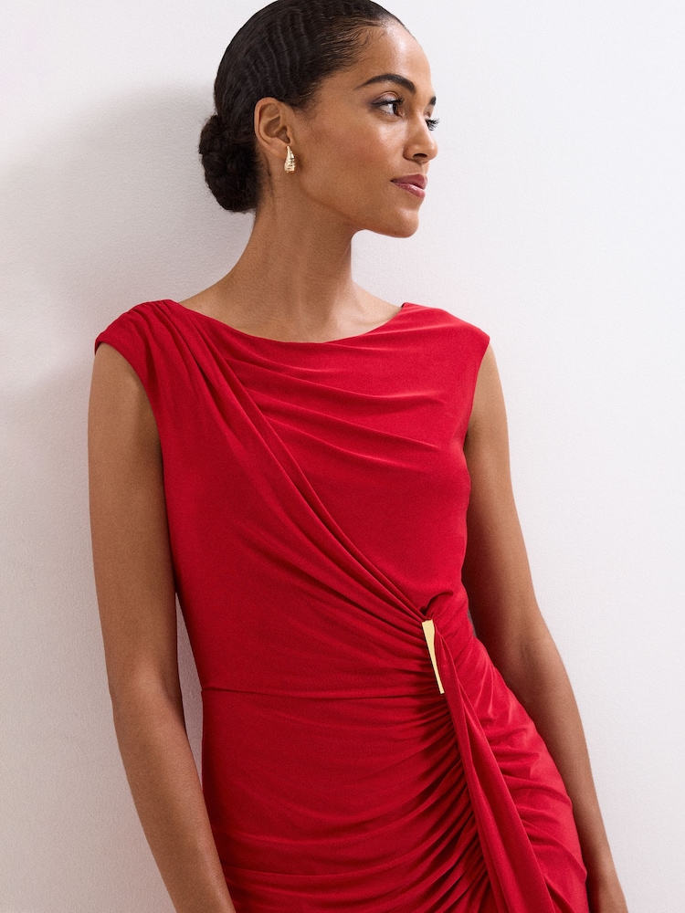 Phase Eight Red Petite Donna Dress - Image 7 of 7