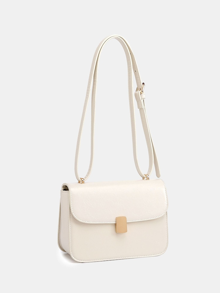Novo Cream Argentina Hardware Cross-Body Adjustable Bag - Image 2 of 5