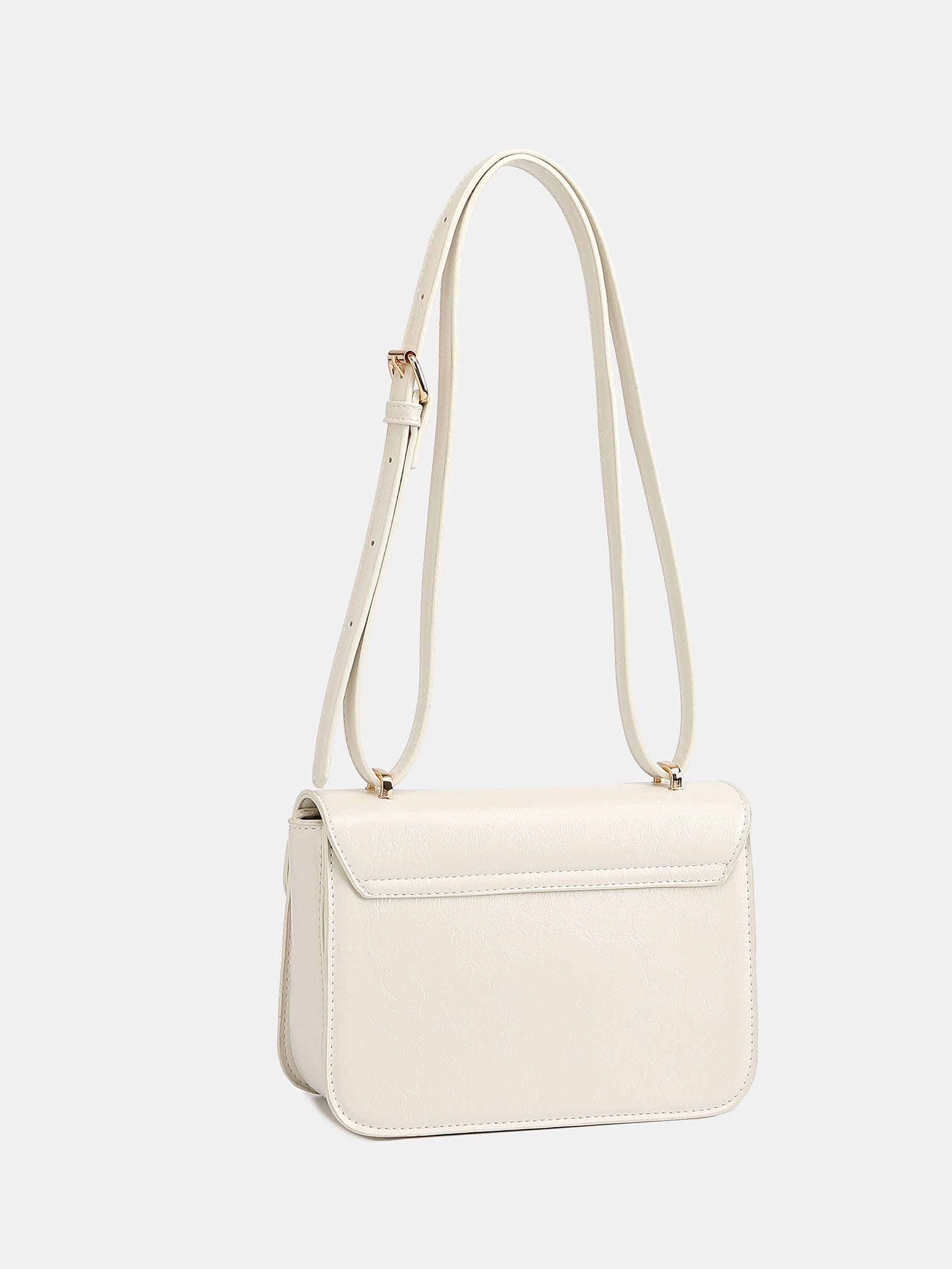 Buy Novo Cream Argentina Hardware Cross-Body Adjustable Bag from