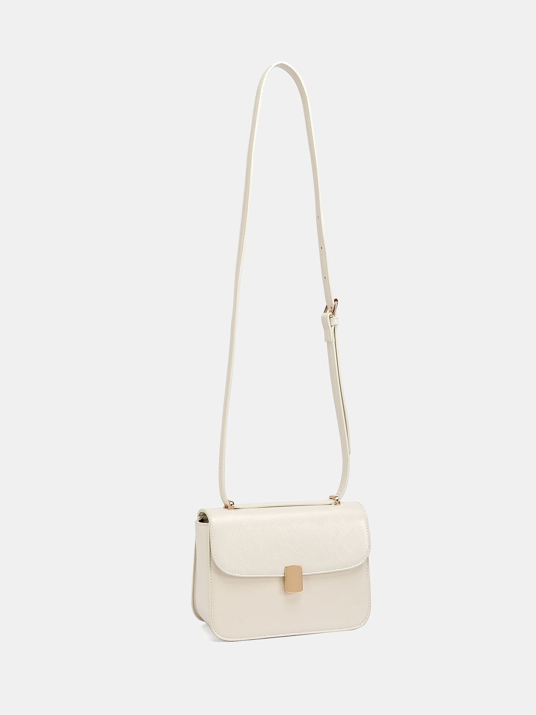 Buy Novo Cream Argentina Hardware Cross-Body Adjustable Bag from