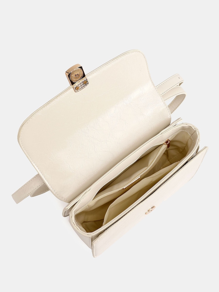 Novo Cream Argentina Hardware Cross-Body Adjustable Bag - Image 5 of 5