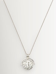 Missoma Silver Lucy Williams Medium Engravable Roman Arc Coin Necklace - Image 3 of 3