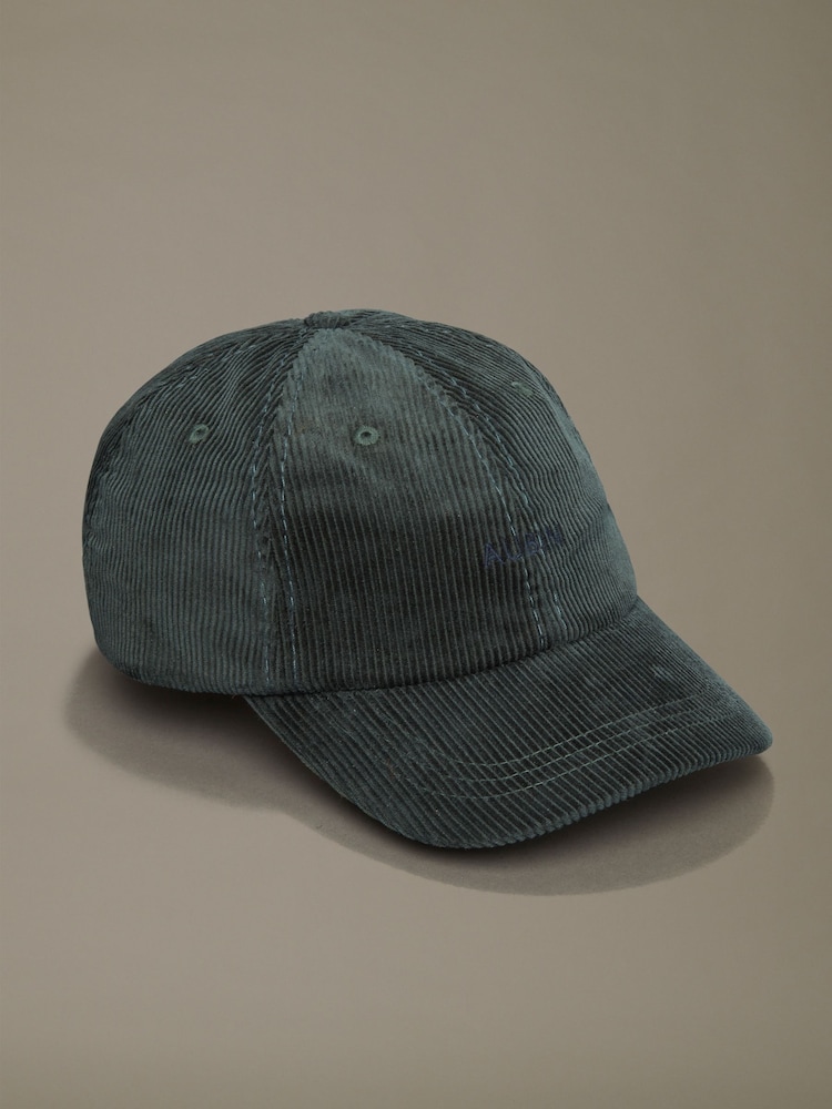 Aubin Green Beal Corduroy Cap - Image 1 of 2