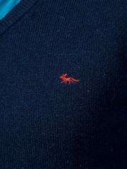 Aubin Bransbury Lambswool V-Neck Jumper - Image 4 of 4