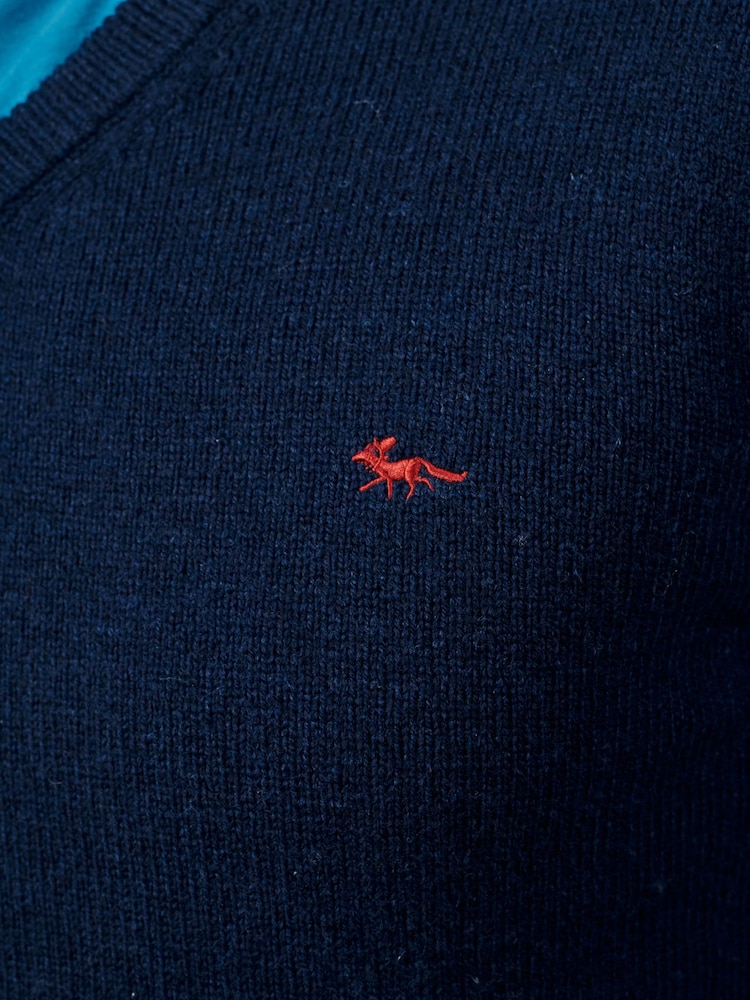 Aubin Bransbury Lambswool V-Neck Jumper - Image 4 of 4