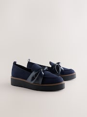 Mornarica - Forever Comfort® Chunky Bow Loafers - Slika 2 iz 5
