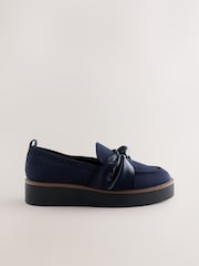 Mornarica - Forever Comfort® Chunky Bow Loafers - Slika 3 iz 5