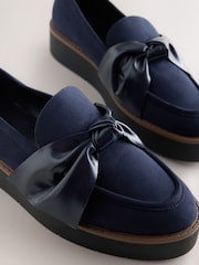 Mornarica - Forever Comfort® Chunky Bow Loafers - Slika 4 iz 5