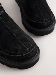 Black Forever Comfort® Borg Lined Suede Mules - Image 10 of 11